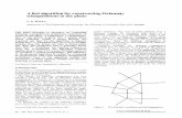A fast algorithm for constructing Delaunay triangulations ... · A fast algorithm for constructing Delaunay triangulations in the plane S. W. SLOAN Department of C~vil Engineering