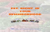 Eat. Right. in Your Neighborhood - Drexel University · your neighborhood. As you travel, ... Energy Balance ... After playing the Breakfast Game in class, answer the following questions: