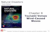 Ch 08 Tsunami Versus Wind-Caused WavesTsunami (1 of 2) • Japanese word: tsu=harbor, nami=waves • Tsunami reach greater height when they enter harbor or other narrow space –8