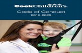 Code of Conduct - Cook Children's · affect Cook Children’s ability to record, process, summarize and report financial data; or any fraud, whether or not material, that involves