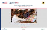 Literacy Development in Fragile Contexts Global Reading .... IRC PRP... · Grade 1 and 2 TLM in Urdu, Sindhi, Pashto Teacher Package Daily lesson plans, flash cards, syllable charts,