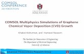 COMSOL Multiphysics Simulations of Graphene Chemical Vapor ... · COMSOL model uses Laminar Flow, Heat Transfer, and Heavy Species Transport application in order to investigate: .