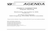 Parks Committee Meeting- November 8, 2006- Agenda · October 17, 2006 NOTICE TO THE GVRD PARKS COMMITTEE You are requested to attend a Regular Meeting of the GVRD Parks Committee