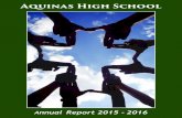 Aquinas High School · 30/7/2018  · given by Aquinas High School. It does not include GRACE, Koch, or other funded aid listed above. 2015 - 2016 Finances Operating Revenue uition