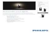 Automate your lights… · 2019-09-06 · PHILIPS Hue White Fuzo Outdoor Pedestal Light LED integrated Warm white light (2700K) Black Smart control with Hue bridge* 17447/30/P7 Automate