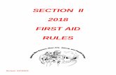 SECTION II 2018 FIRST AID RULES - Amazon Web Servicesdol-msha-peir-mshagov-prod.s3.amazonaws.com/2018 First... · 2018-08-27 · 1. RULES GOVERNING THE 20178 NATIONAL FIRST AID CONTEST.