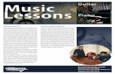 Lessons - Federal Way Community Center · to use guitar picks correctly, strumming, tempo and chord forms. Intermediate students will learn advanced chord forms and rhythms, simple