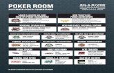 DECEMBER POKER PROMOTIONS - playatgila.com · poker room december poker promotions *no bounty tournament on the first saturday of each month saturday night turbo poker tournament