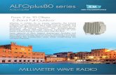 ALFOplus80 series - Rapid Wireless · ALFOplus80 series Product Leaflet MILLIMETER WAVE RADIO Siena, Italy Whether in mobile, ˜x or private networks, the E-band millimetre wave represented