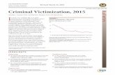 Criminal Victimization, 2015CRIMINAL VICTIMIZATION, 2015 | OCTOBER 2016 2 No change was detected in the rate of serious violent crime from 2014 to 2015 There was no statistically significant