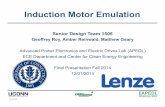 Senior Design Team 1506 · # Drive the transformer with Lenze VFD and compare our results with Lenze motor under the same conditions • Decide which DC motor to purchase • Ensure