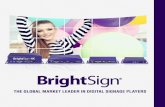 THE GLOBAL MARKET LEADER IN DIGITAL SIGNAGE PLAYERS · technology is available now from the global market leader in digital signage media players. All Inclusive Options BrightSign