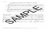 Full score Creation Sings the Father’s Song SAMPLESings_02+Full+score_sample.pdf · Lead Violin Piano With energy, = 80 C F2 Am B2 C F2