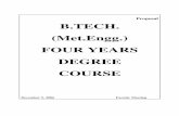 Proposal B.TECH. (Met.Engg.) FOUR YEARS DEGREE COURSE · 2017-09-26 · Kronig-Penney model, band theory of solids, Fermi surfaces, Brillouin zones, Effective mass. Applications of