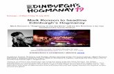 Mark Ronson to headline Edinburgh’s Hogmanay · Mark Ronson’s “Hogmanay in the Gardens” will be complete with iconic trumpet fanfares and more bangers than the midnight fireworks,