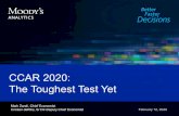 CCAR 2020: The Toughest Test Yet - Moody's Analytics · 2020-02-24 · CCAR 2020, February 12th 2020 2 Moody's Analytics operates independently of the credit ratings activities of