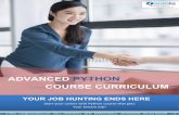 ADVANCED PYTHON COURSE CURRICULUM BigData Hadoop Course Machine Learning Certification Training Best
