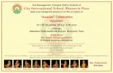 cityinternationalschoolwanowrie.com · NAVRAS On 15th December 2016 at 12.00 noon * Venue * Mahatma Phule Sanskrutik Bhavan, Wanowrie, Pune Chief Guest Mrs. Geeta Balagangadharan