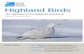 Highland Birds - The RSPB · • Field trip reports: ... black-headed gull and marsh harrier. Waders like low growing vegetation; this is managed at Saltholme ... cattle. In 2006