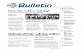 Bulletin - International Trademark Association · PART II will review the year for the Association of Southeast Asian Nations (ASEAN), Africa Regional Industrial Property Organization