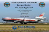 Developments in Aircraft Engine Design for Bird Ingestion Airports... · Developments in Aircraft Engine Design for Bird Ingestion Contains No Technical Data Subject to EAR - ...