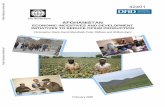 The World Bank AFGHANISTAN...The World Bank AFGHANISTAN ECONOMIC INCENTIVES AND DEVELOPMENT INITIATIVES TO REDUCE OPIUM PRODUCTION ... Emergency Irrigation Rehabilitation ProjectEIRP