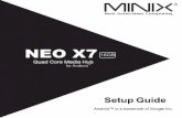 NEO X7 · 2020-01-31 · Thank you for purchasing MINIX NEO X7. Follow this guide to setup your device. MINIX NEO X7 is a revolutionary smart media hub based on a Quad-core ARM Cortex-A9