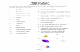 GEOMETRY LEVEL 2 FINAL EXAM 2004 PART ONE (1 POINT EACH) · GEOMETRY LEVEL 2 FINAL EXAM 2004 page - 1 PART ONE (1 POINT EACH) Match the appropriate definition/illustration for each