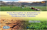 From Perception to Adaptation to Climate Change: Farm-Level … · 2016-01-01 · unobservable determining the perception, may result in over or underestimation of the impact [Green