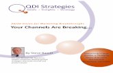 Your Channels Are Breaking - QDI Strategies · Distribution Channels-everything in your market is changing faster than your distribution ecosystem can cope. Keywords channels, distribution,