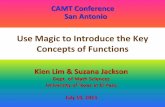 Use Magic to Introduce the Key Concepts of FunctionsUse Magic to Introduce the Key Concepts of Functions Kien Lim & Suzana Jackson Dept. of Math Sciences University of Texas at El