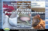 Water Quality/Quantity Best Management Practices for ... · ii • WATER QUALITY/QUANTITY BEST MANAGEMENT PRACTICES FOR FLORIDA POULTRY OPERATIONS ACKNOWLEDGEMENTS The following is