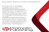 Excerpt terms and conditions - Dramatic Publishing Company · on a bench overlooking them as Lars Porsena of Clusium. OPAL 3 is in the house.) OPAL 1. Today was a warm, hot day. It