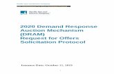 2020 Demand Response Auction Mechanism (DRAM) Request …...Ongoing Bidders may register online at PG&E’s DRAM RFO website to receive notices regarding the 2020 DRAM RFO. October