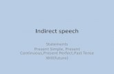 Statements Present Simple, Present Continuous,Present … · 2017-02-26 · backshift Rewrite the sentences in reported speech. Change pronouns and time expressions where necessary.