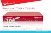 Firebox T35 / T35-W - WatchGuard · 4 5 About the Firebox Status Lights Fail Over – Lights when there is a WAN failover from the primary external interface to the backup interface.