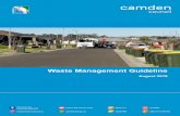 Waste Management Guideline - Camden Council · 2020-03-06 · Demolition Waste Management ... Camden Council also provides a user pays commercial waste collection service to businesses