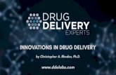Drug Delivery Expertsdrugdeliveryexperts.com/wp-content/uploads/2018/07/C...•Drug Delivery Experts • Sustained Release Gel Formulations • Modifying Biologics Properties with