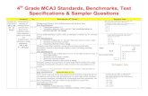 4 Grade MCA3 Standards, Benchmarks, Test Specifications ...mctm.org/mespa/4thGradeMCA3.pdf4th Grade MCA3 Standards, Benchmarks, Test Specifications & Sampler Questions Standard SampleNo.