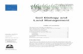 Land Management and Soil Biology · General managem Soil Quality – Soil Biology Technical Note No. 4 January 2004 ... bacteria, fungi, protozoa, nematodes, insects, and mites. Page