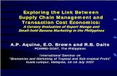 Exploring the Link Between Supply Chain Management and ... 2... · Exploring the Link Between Supply Chain Management and Transaction Cost Economics: A Cursory Evaluation of Export