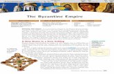 The Byzantine Empire · Byzantine Empire its own character, different from that of the Western Empire. The citizens thought of themselves as sharing in the Roman tradition, but few