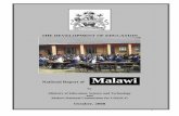 Malawi - International Bureau of Education · Malawi’s economic performance was erratic averaging 1 per cent between 1980 and 1994. In 1994, Malawi went through a political transition