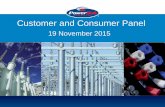 Customer and Consumer Panel - Powerlink Queensland · 19-11-2015  · • Powerlink has made submissions to the AER’s 2014 and draft 2015 Annual Benchmarking Report to highlight
