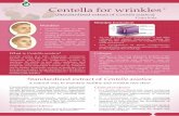 Centella for wrinkles - Naturalremediesnaturalremedy.com/Centella asiatica.pdf · 2019-01-25 · (Standardized extract of Centella asiatica) Gotu kola Centella for wrinkles FWrinkles