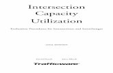 Intersection Capacity Utilization · intersection’s volume to capacity ratio. The ICU has not been designed for operations and signal timing design. Delay based methods and simulation