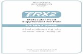 FOR MEN & WOMEN · 2 English TRX2® Molecular Food Supplement for Hair Consumer Information Please read the Consumer Information that comes with TRX2® Molecular Food Supplement for