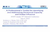 A Professional’s Toolkit for Identifying and Addressing Decisional Capacity …welpartners.com/resources/WEL_Professionals_Toolkit... · 2016-06-21 · Society of Trust and Estate