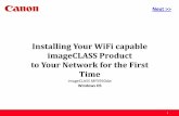 Installing Your WiFi capable imageCLASS Product to Your ...downloads.canon.com/wireless/setup_MF5950_win.pdf · Installing Your WiFi capable imageCLASS Product to Your Network for