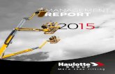 MANAGEMENT REPORT - Haulotte...MANAGEMENT REPORT 2015 / 3MANAGEMENT REPORT Presented to the annual ordinary and extraordinary general meeting of 24 may 2016 1.3.1 Organisation of working